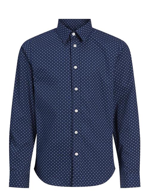 Jack & Jones Jjaxel Print Shirt Ls Jnr Jack & J S Blue