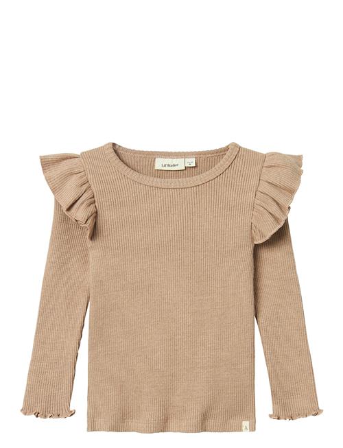 Lil'Atelier Nmfsophia Sni Ls Slim Top Lil Lil'Atelier Beige