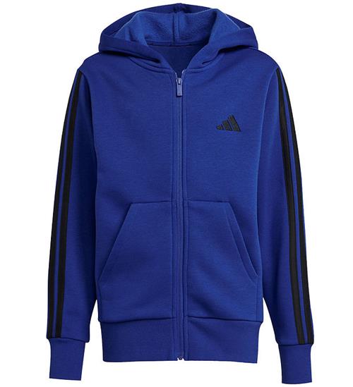 adidas Performance Cardigan - J 3S FL FZ HD - Royalblu/Black