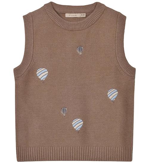 Se Fliink Vest - Strik - Alon Balloon - Pine Bark ved KidsWorld