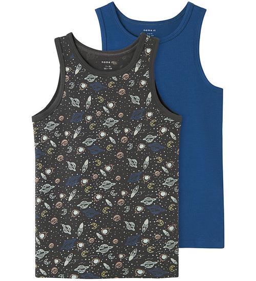 Name It Tanktop - Noos - 2-pak - NkmTank - Forged Iron