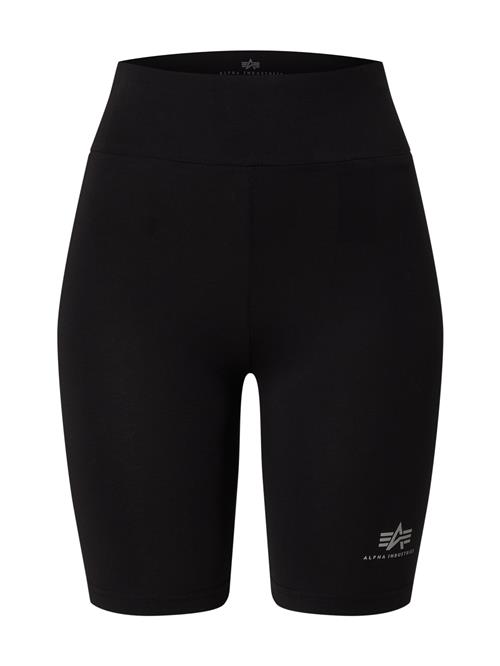 ALPHA INDUSTRIES Leggings  sort / hvid