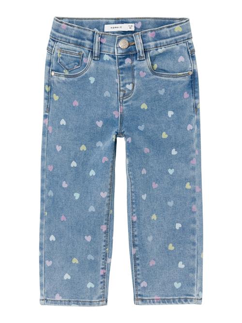 NAME IT Jeans 'NMFBella'  blue denim / lyseblå / citron / lilla