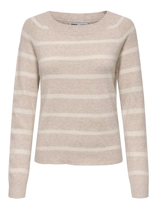 ONLY Pullover 'ONLRICA'  creme / beige-meleret