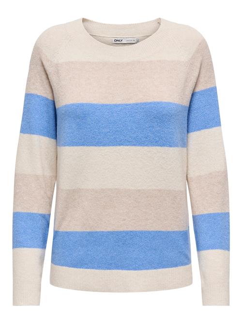 ONLY Pullover 'ONLRICA'  beige / beige-meleret / azur