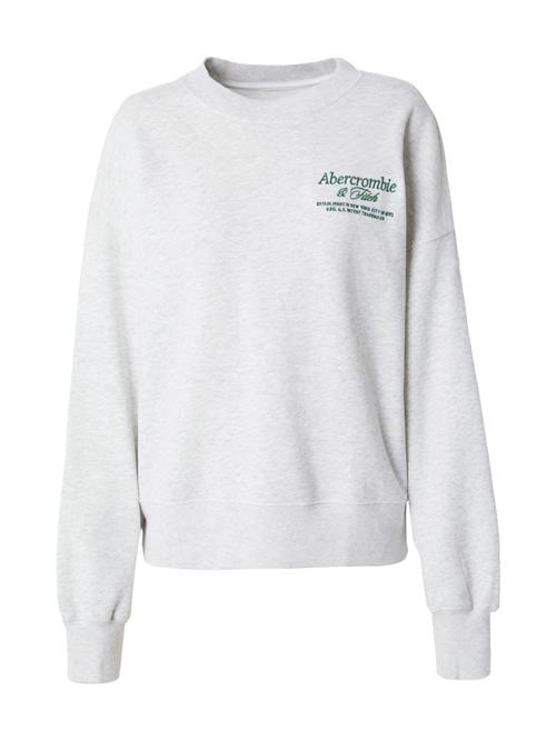 Se Abercrombie & Fitch Sweatshirt  lysegrå / mørkegrøn ved About You