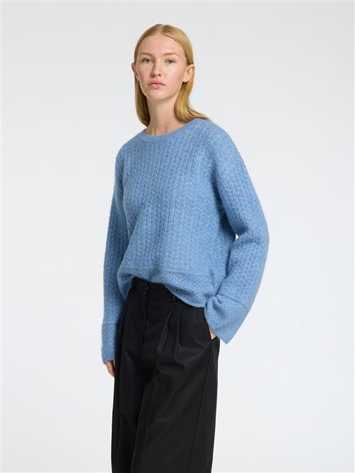 SELECTED FEMME Pullover i overstørrelse  lyseblå