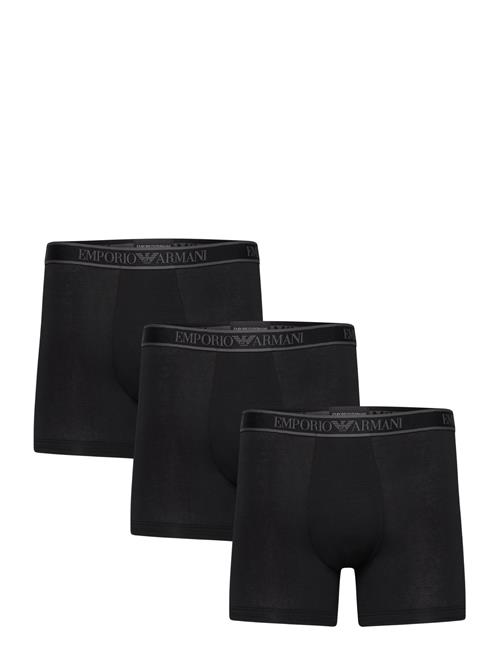 Emporio Armani Men's Knit 3-Pack Boxer Emporio Armani Black