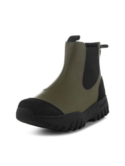 WODEN Chelsea Boots 'Magda'  mørkegrøn / sort