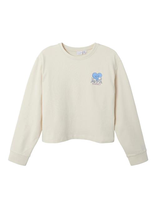 NAME IT Sweatshirt 'NKFVanita'  ecru / lyseblå / pastelpink / hvid