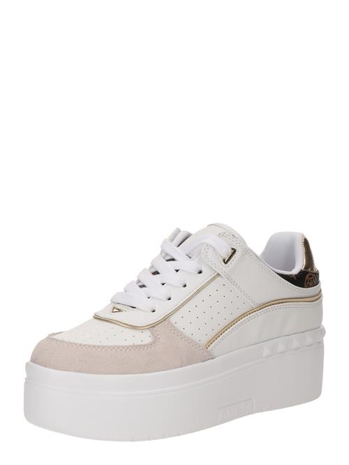 Se GUESS Sneaker low 'RIDGEE'  kit / guld / sort / hvid ved About You