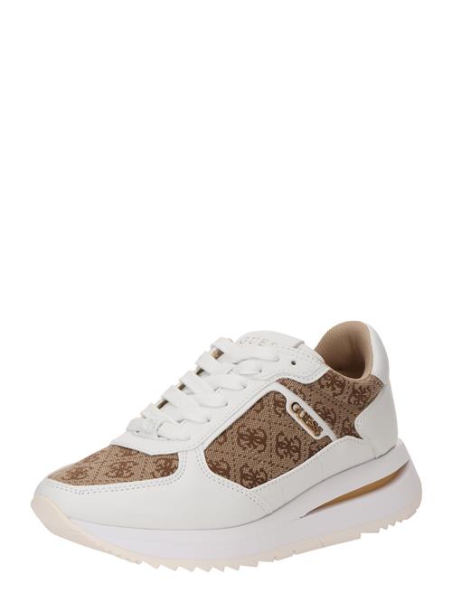 GUESS Sneaker low 'Energy'  elfenben / mørkebeige / brun