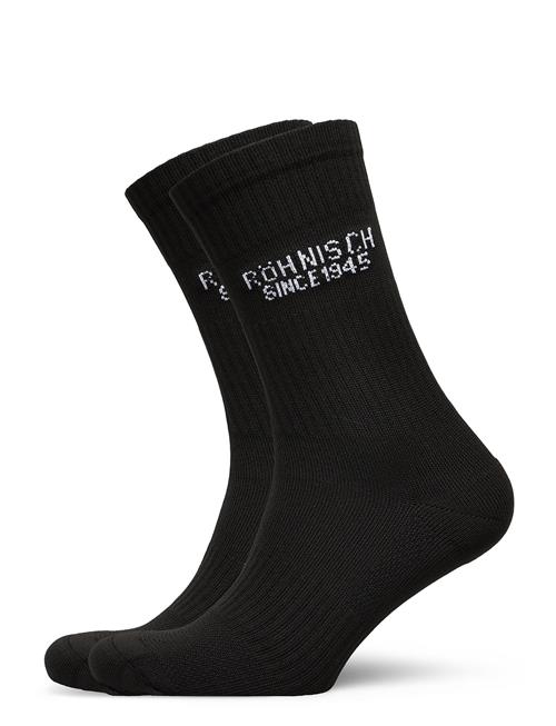 Se Röhnisch 2-Pack Logo Socks Röhnisch Black ved Booztlet