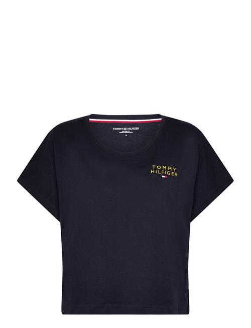 Ss T-Shirt Gold Embroidery Tommy Hilfiger Navy