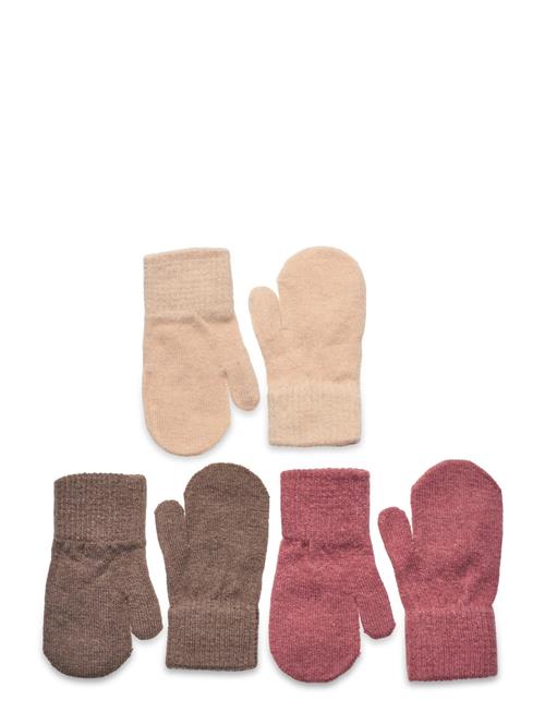 Minymo Magic Mittens Knit 3-Pack Minymo Patterned