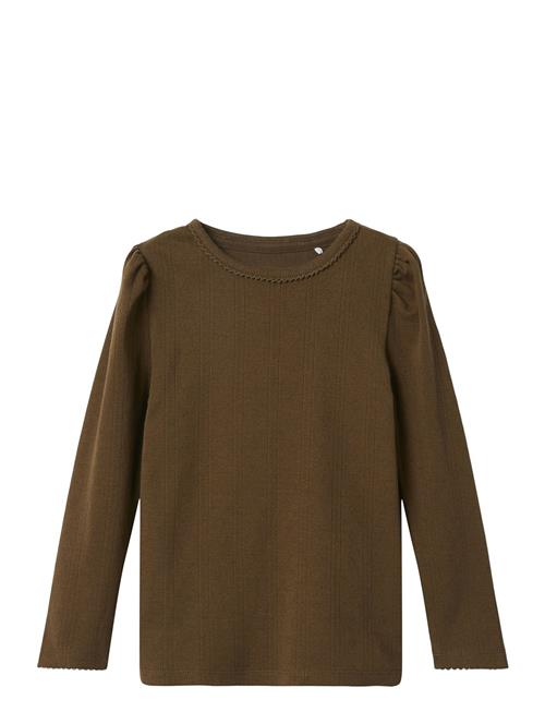 Nmfnigella Ls Slim Top Name It Brown