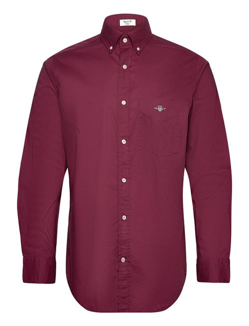 GANT Reg Poplin Shirt GANT Burgundy