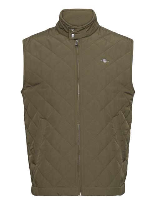 GANT Quilted Windcheater Vest GANT Khaki