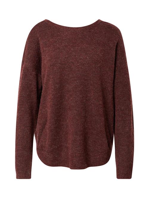 VERO MODA Pullover 'KATIE'  vinrød / sort