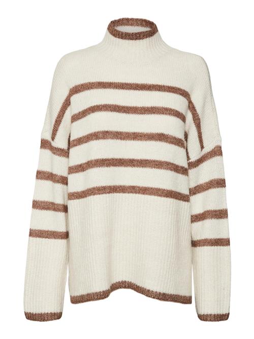 VERO MODA Pullover 'WIONA'  beige / brun