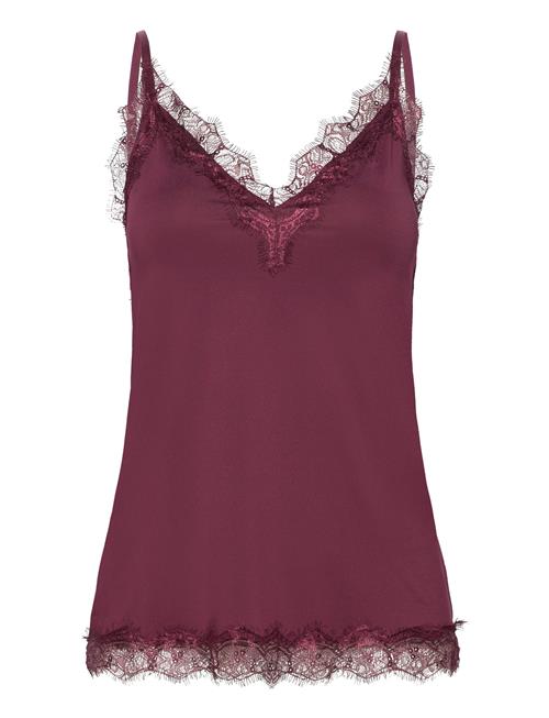 Rosemunde Rwbillie Sl Strap Lace Top Rosemunde Burgundy