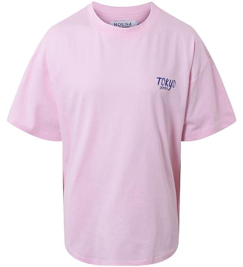 Hound T-shirt - Oversized - Light Pink