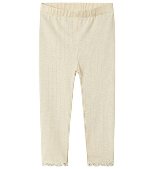 Name It Leggings - NbfTimian - Summer Sand m. Hulmønster