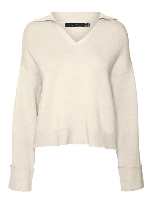 VERO MODA Pullover 'GOLD NEEDLE'  beige