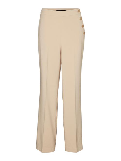 Se VERO MODA Bukser med fals 'PINA'  beige ved About You