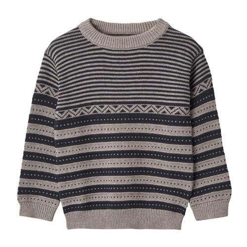 Se Wheat GOTS Janus Strikket Trøje Navyblå | Marine blå | 140 cm ved Babyshop