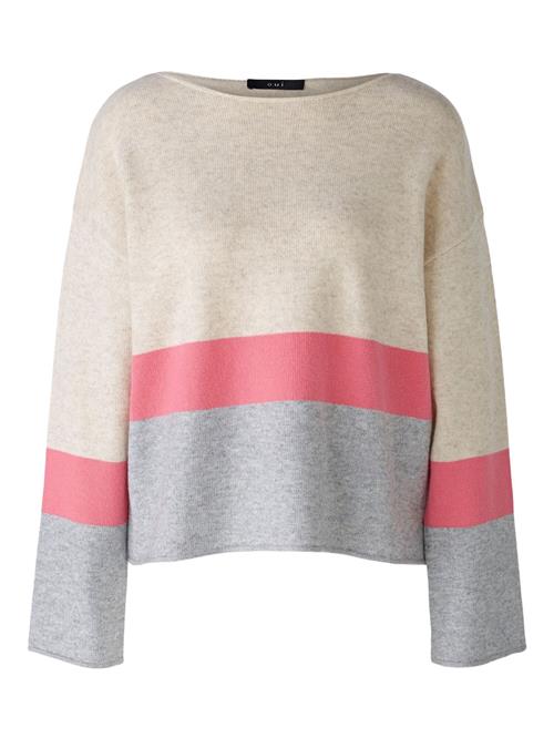 OUI Pullover  greige / grå-meleret / hindbær