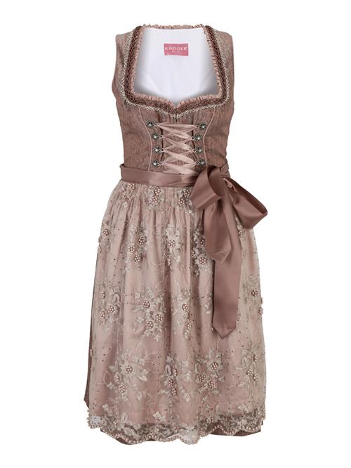 Se Krüger Madl Dirndl 'Delina'  nude / kit / kastaniebrun ved About You