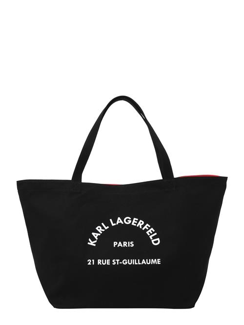 Karl Lagerfeld Shopper 'Rue St-Guillaume'  sort / hvid