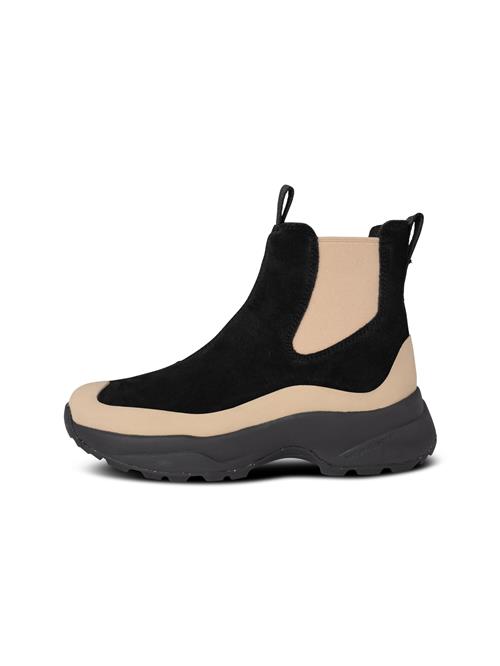 Se WODEN Chelsea Boots ' Solveig Suede Waterproof '  beige / sort ved About You