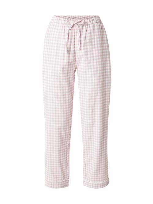 Se Hunkemöller Pyjamasbukser 'Essentials'  pastellilla / hvid ved About You