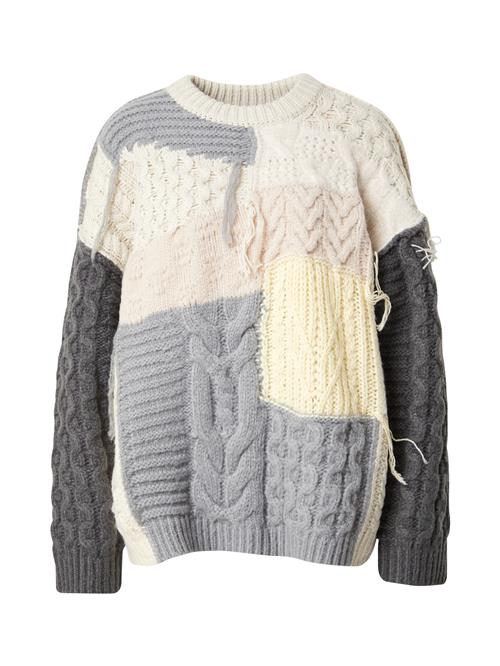 Se TOPSHOP Pullover  ecru / grå / mørkegrå / offwhite ved About You