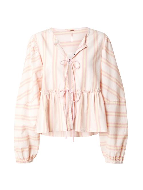 Se Free People Bluse 'BRUNCH BABE'  gul / gammelrosa / pastelpink ved About You