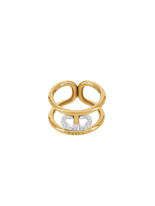 Se Furla Jewellery Ring 'OOH'  guld / sølv / hvid ved About You