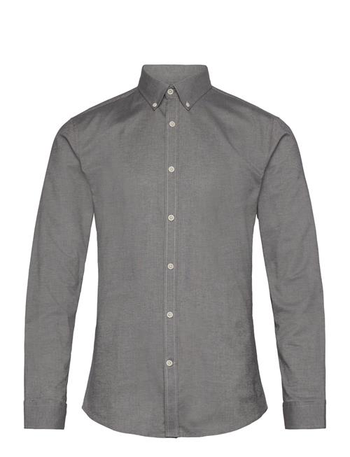 Lindbergh Yarn Dyed Oxford Superflex Shirt L/ Lindbergh Grey