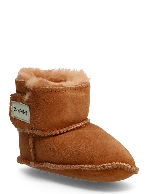 En Fant Sheepskin Bootee En Fant Brown