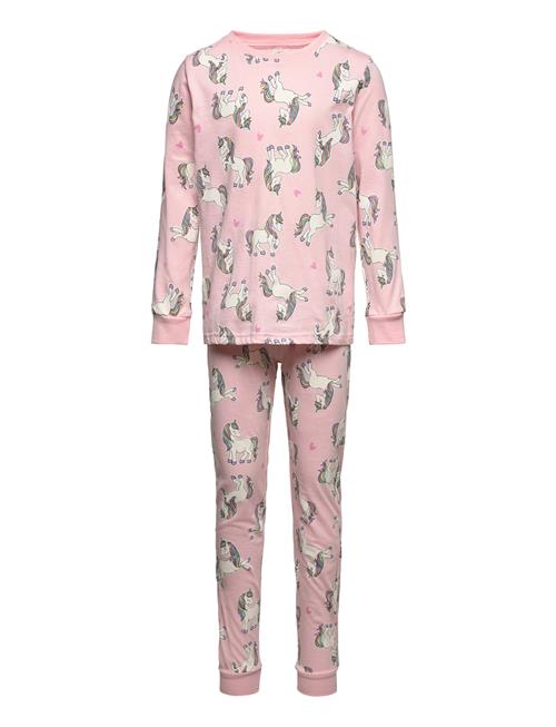 Lindex Pajama Aop Unicorn Animal Ao Lindex Pink