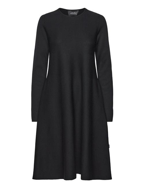 Cecilie Long Merino Dress Ella&il Black