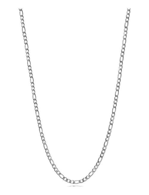 Men's Silver Figaro Chain In 3Mm Nialaya Silver