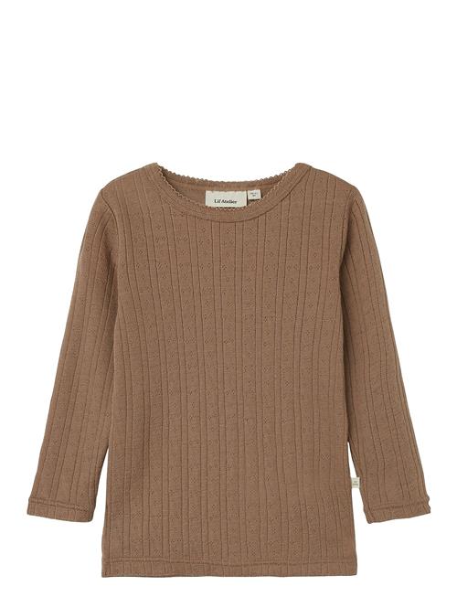 Lil'Atelier Nmfnaima Ls Wool Top Lil Lil'Atelier Brown