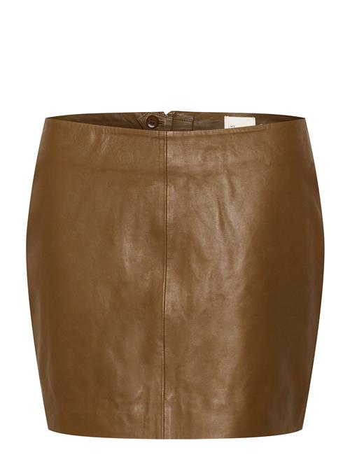 My Essential Wardrobe Akelamw Leather Skirt My Essential Wardrobe Brown