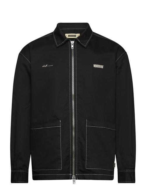 Woodbird Wbtuck Zip Shirt Woodbird Black