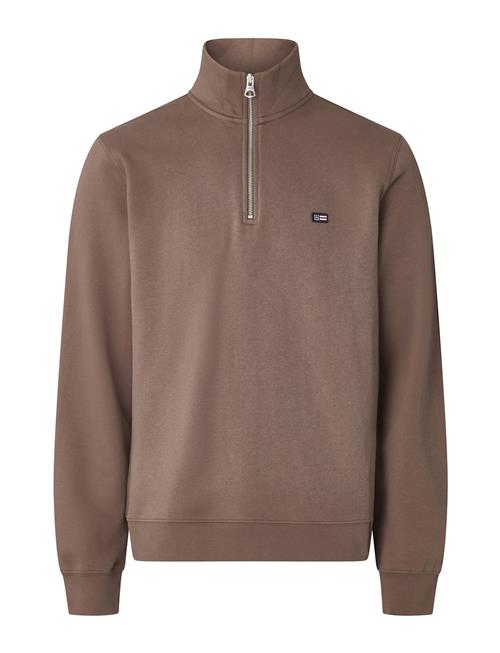 Lexington Clothing Terrance Organic Cotton Half-Zip Sweatshirt Lexington Clothing Brown