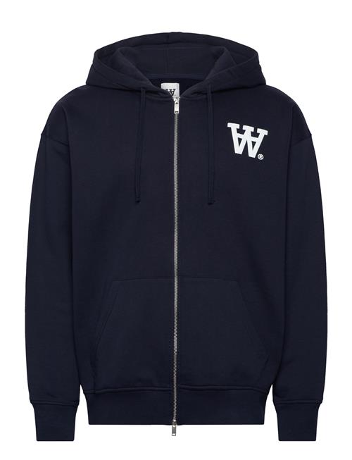 Double A by Wood Wood Wwmya Not To Be Trusted Hoodie Gots Double A By Wood Wood Navy