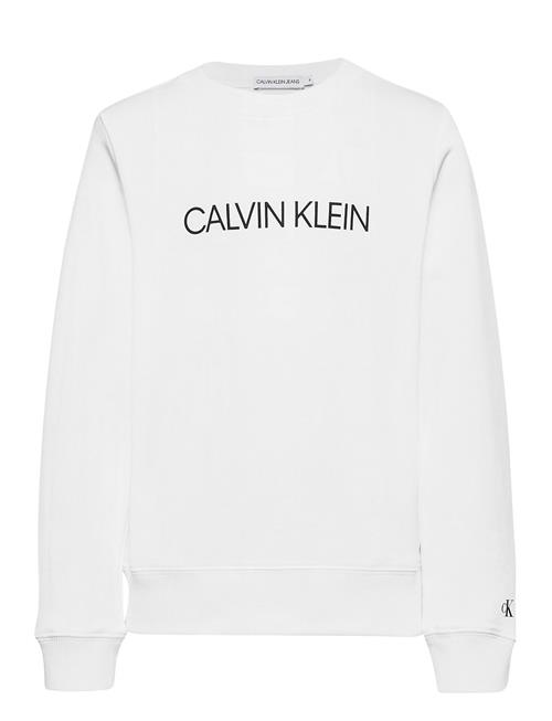 Institutional Logo Sweatshirt Calvin Klein White