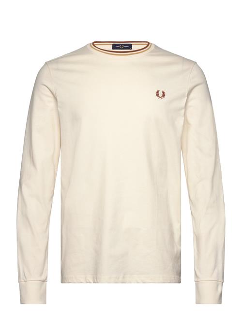 Fred Perry Ls Twin Tipped T-Shirt Fred Perry Cream